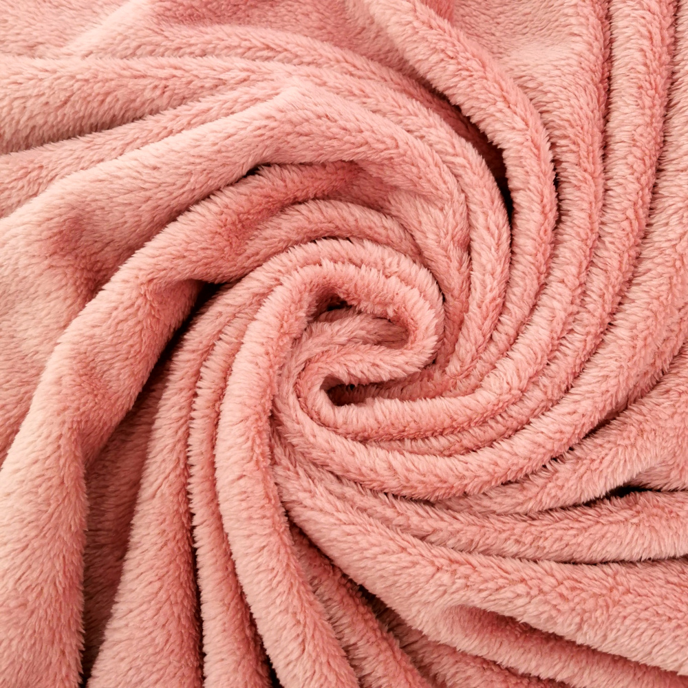 Dusky Pink Fluffy Fleece Fabric Online Fabrics